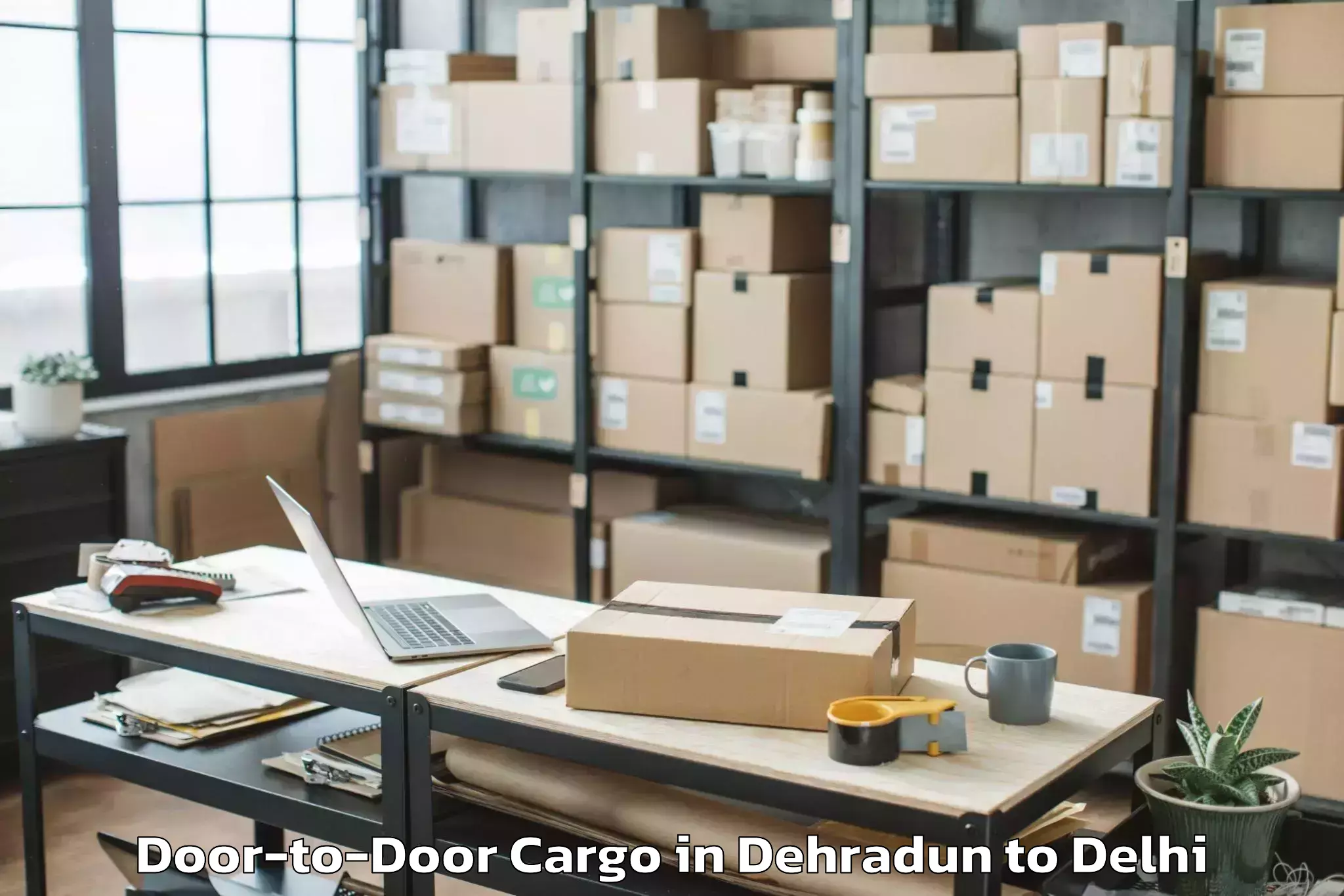 Book Dehradun to V3s East Centre Mall Door To Door Cargo Online